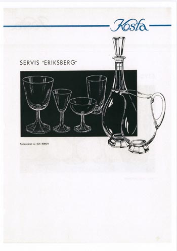 Kosta 1956 Swedish Glass Catalogue, Page 20