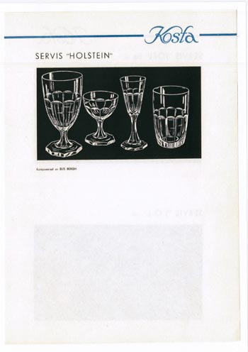Kosta 1956 Swedish Glass Catalogue, Page 28