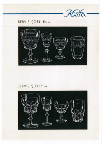 Kosta 1956 Swedish Glass Catalogue, Page 29