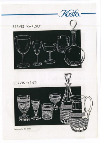 Kosta 1956 Swedish Glass Catalogue, Page 32