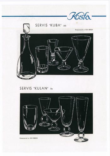 Kosta 1956 Swedish Glass Catalogue, Page 36