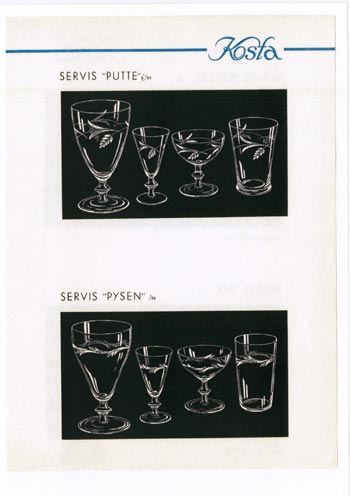 Kosta 1956 Swedish Glass Catalogue, Page 46