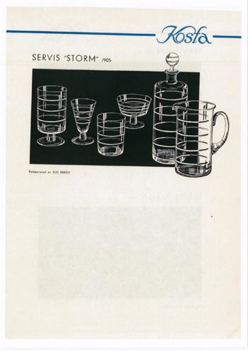 Kosta 1956 Swedish Glass Catalogue, Page 55