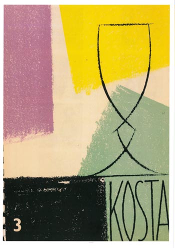 Kosta 1960 Swedish Glass Catalogue, Front Cover