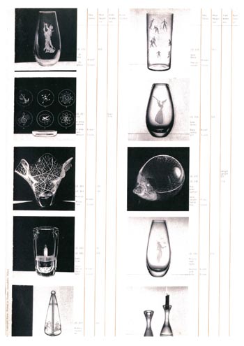 Kosta 1960 Swedish Glass Catalogue, Page 19