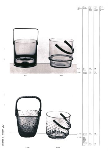 Kosta 1966 Swedish Glass Catalogue, Page 109