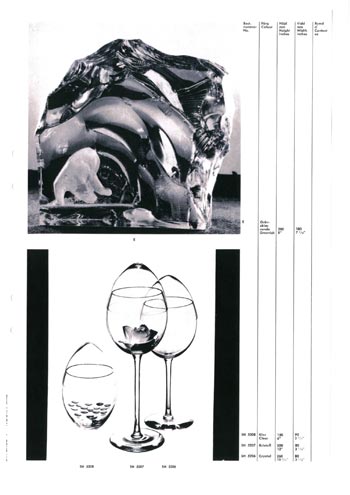 Kosta 1966 Swedish Glass Catalogue, Page 113