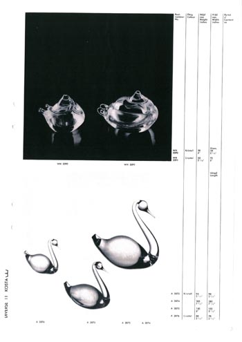 Kosta 1966 Swedish Glass Catalogue, Page 115