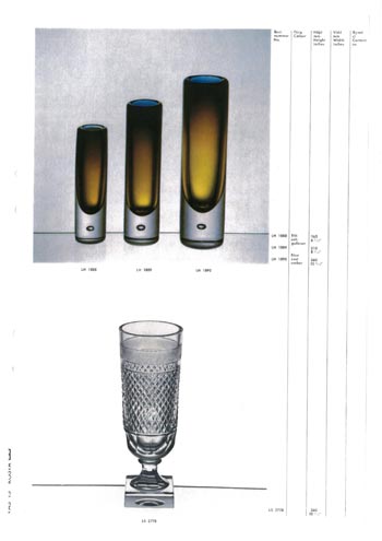 Kosta 1966 Swedish Glass Catalogue, Page 13