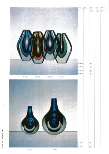Kosta 1966 Swedish Glass Catalogue, Page 36