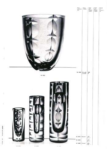Kosta 1966 Swedish Glass Catalogue, Page 37
