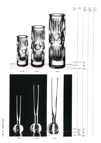 Kosta 1966 Swedish Glass Catalogue, Page 40
