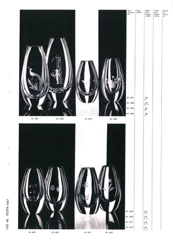 Kosta 1966 Swedish Glass Catalogue, Page 46