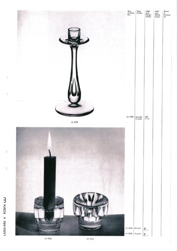 Kosta 1966 Swedish Glass Catalogue, Page 87