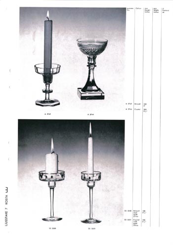 Kosta 1966 Swedish Glass Catalogue, Page 90
