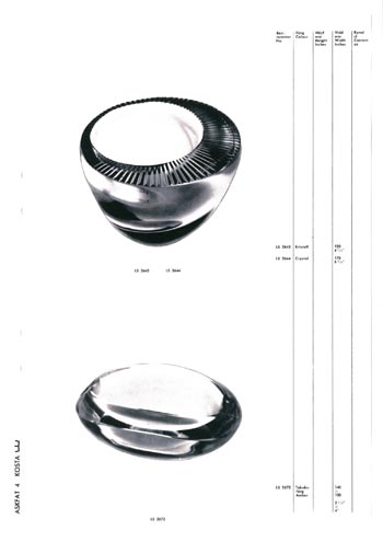 Kosta 1966 Swedish Glass Catalogue, Page 95