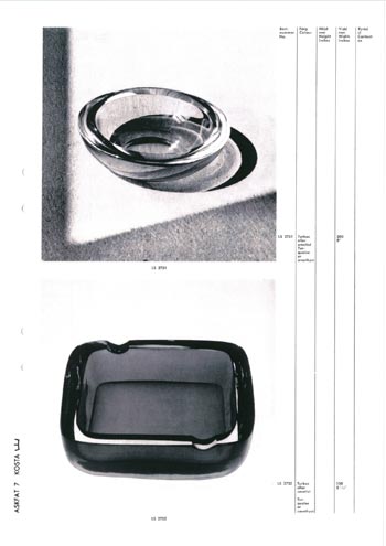Kosta 1966 Swedish Glass Catalogue, Page 98