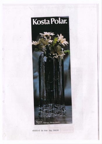 Kosta 1974 Swedish Glass Catalogue, Page 10