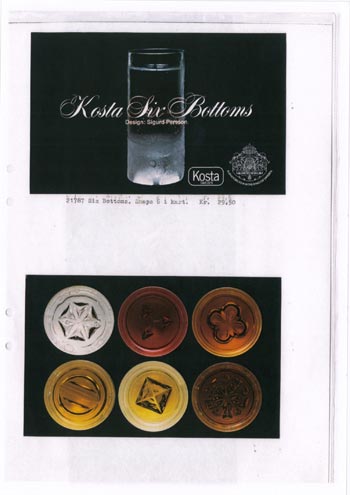 Kosta 1974 Swedish Glass Catalogue, Page 19