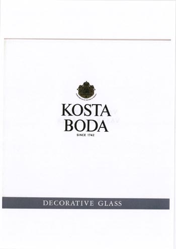 Kosta Boda 1989 Swedish Glass Catalogue - The Box of Glass, Page 4