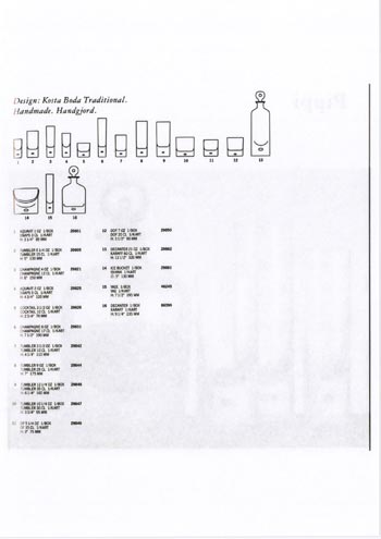 Kosta Boda 1989 Swedish Glass Catalogue - The Box of Glass, Page 155