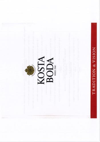 Kosta Boda 1989 Swedish Glass Catalogue - The Box of Glass, Page 229