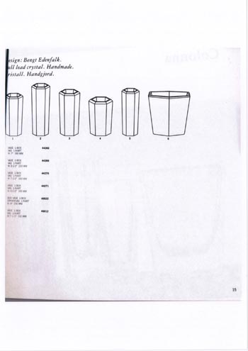 Kosta Boda 1989 Swedish Glass Catalogue - The Box of Glass, Page 243