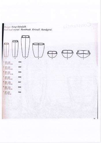 Kosta Boda 1989 Swedish Glass Catalogue - The Box of Glass, Page 247