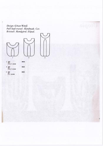Kosta Boda 1989 Swedish Glass Catalogue - The Box of Glass, Page 307