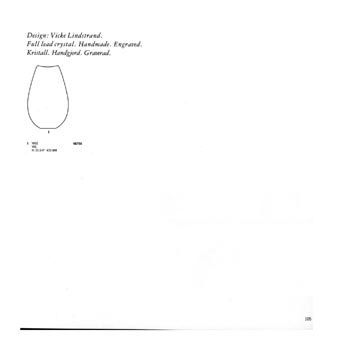 Kosta Boda 1993 Swedish Glass Catalogue, Page 105