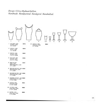 Kosta Boda 1993 Swedish Glass Catalogue, Page 121