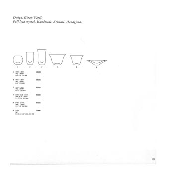 Kosta Boda 1993 Swedish Glass Catalogue, Page 123