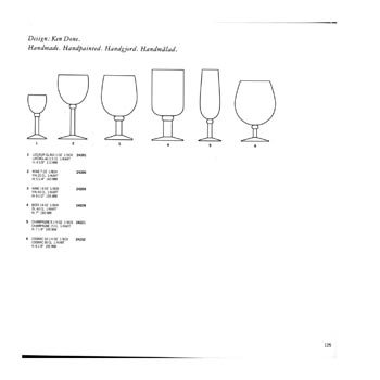 Kosta Boda 1993 Swedish Glass Catalogue, Page 125