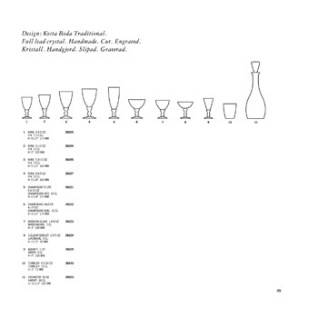 Kosta Boda 1993 Swedish Glass Catalogue, Page 49