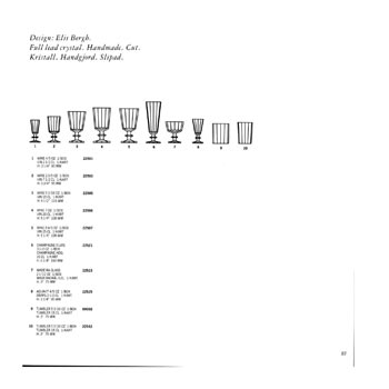 Kosta Boda 1993 Swedish Glass Catalogue, Page 87
