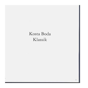 Kosta Boda 1996 Swedish Glass Catalogue, Page 191 (190 missing)