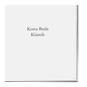 Kosta Boda 1997 Swedish Glass Catalogue, Page 175 (174 missing)