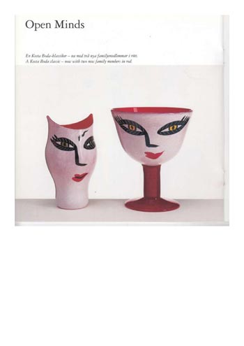 Kosta Boda 2000 Swedish Glass Catalogue - Artist Collection, New Items, Page 18