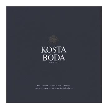 Kosta Boda 2000 Swedish Glass Catalogue, Back Cover