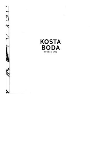 Kosta Boda Autumn 2007 Swedish Glass Catalogue - Glass With Personality, Page 1