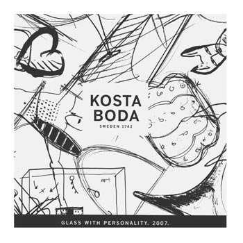 Kosta Boda 2007 Swedish Glass Catalogue - Glass With Personality, Front Cover