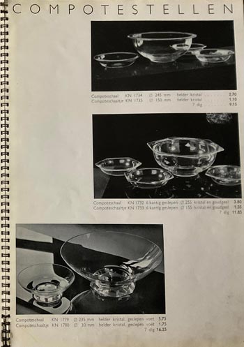 Leerdam 1936 Glass Catalogue, Page 13