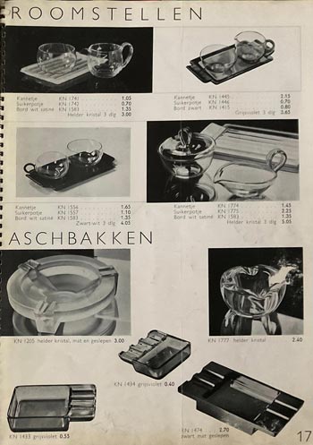 Leerdam 1936 Glass Catalogue, Page 17