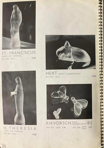 Leerdam Glass 1936 Catalogue, Page 26