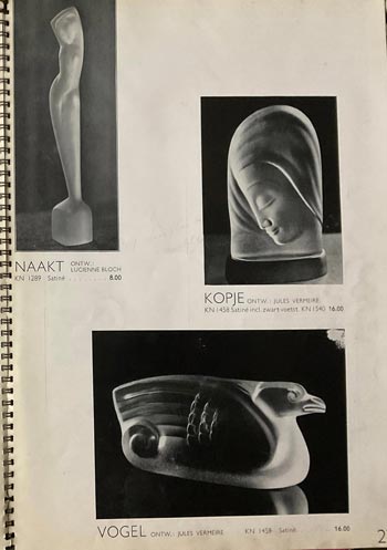 Leerdam 1936 Glass Catalogue, Page 27