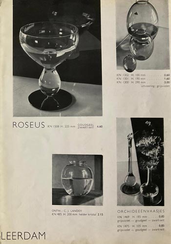 Leerdam Glass 1936 Catalogue, Page 31