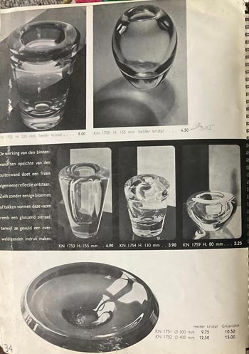 Leerdam 1936 Glass Catalogue, Page 34