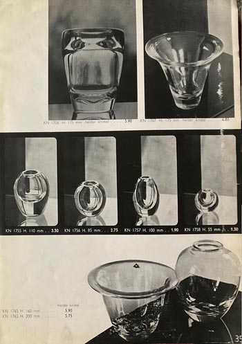 Leerdam 1936 Glass Catalogue, Page 35