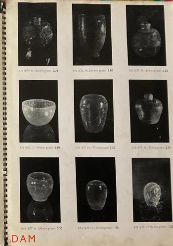 Leerdam 1936 Glass Catalogue, Page 37