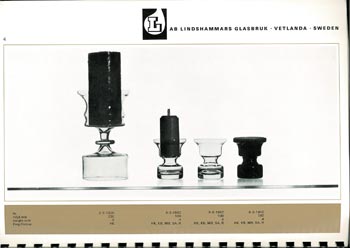 Lindshammar 1960's Swedish Glass Catalogue, Page 4